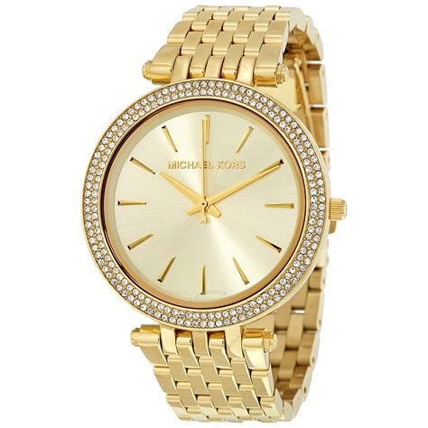 gold women's michael kors watch|gold watch women's oversized.